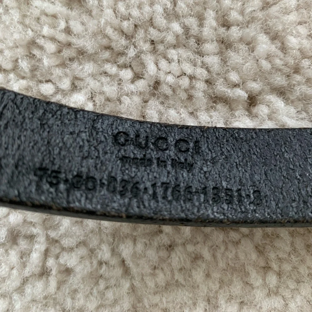 Gucci Black Leather Belt - Picture 4 of 4